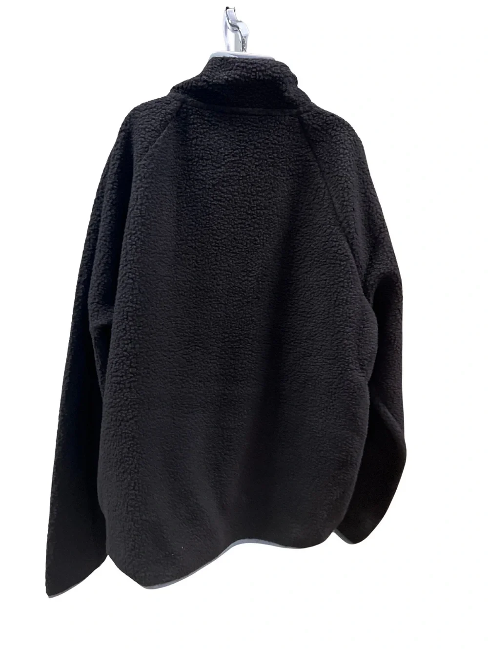 THE CHILDRENS PLACE Boys Sherpa Fleece Long Sleeve Full Zip Jacket XXL 16 Black